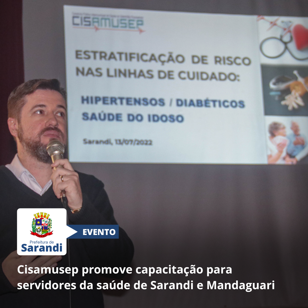 Cisamusep promove capacitação para servidores da saúde de Sarandi e Mandaguari